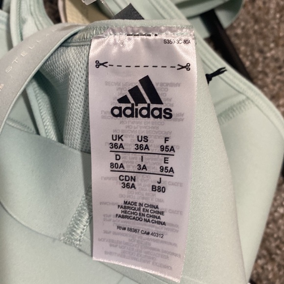 ADIDAS STELLA McCartney TRUEPURSE
Medium Support Bra-Ash green size 36A - Picture 5 of 8